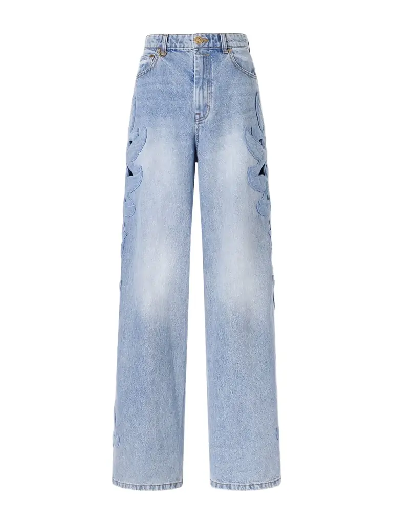 Zimmermann Alchemy Appliquéd Flared Jeans