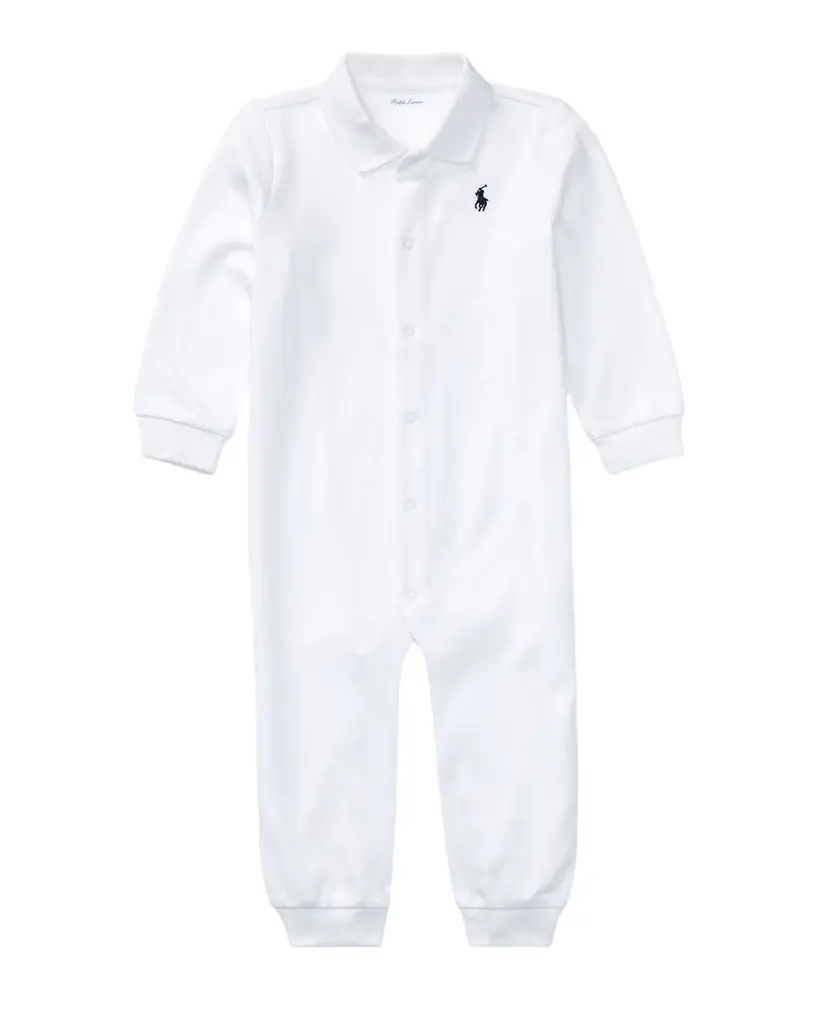 Polo Ralph Lauren Cotton Polo Coverall, Size 3M-12M