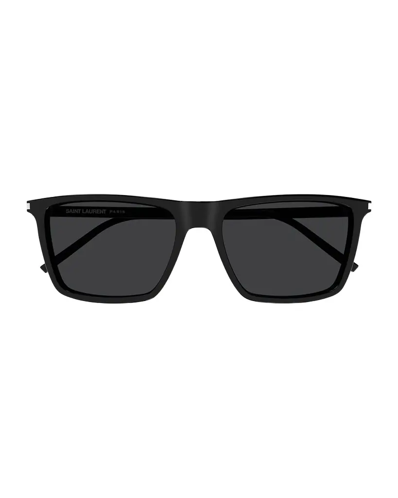 Saint Laurent Men 's SL 668 Acetate Rectangle Sunglasses