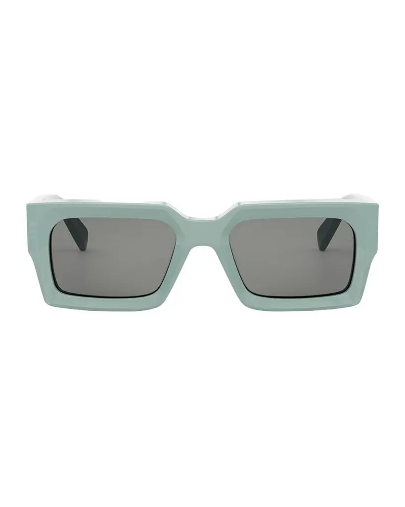 Celine Men 's 3-Dot Acetate Rectangle Sunglasses