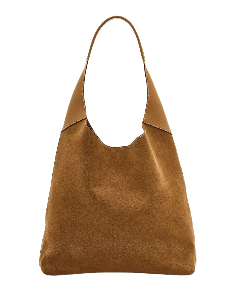 Il Bisonte Le Laudi Suede Shoulder Bag