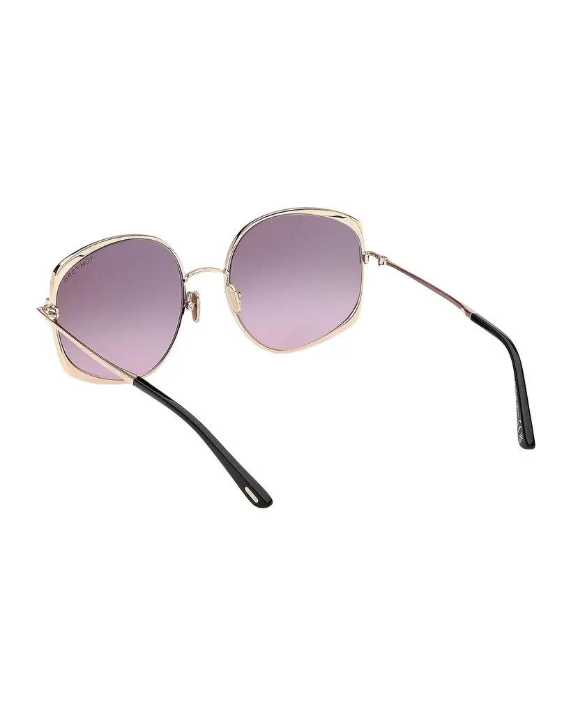 TOM FORD Abbey 58MM Geometric Sunglasses