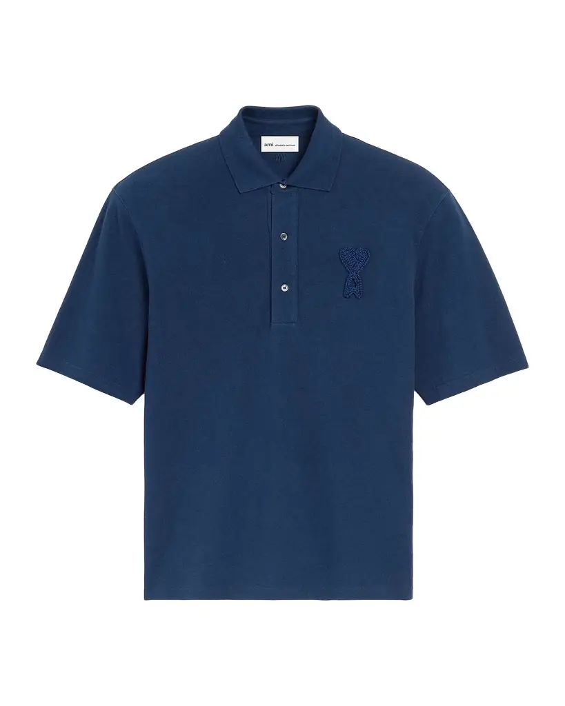 Ami Paris Ami de Coeur Relaxed Polo Shirt