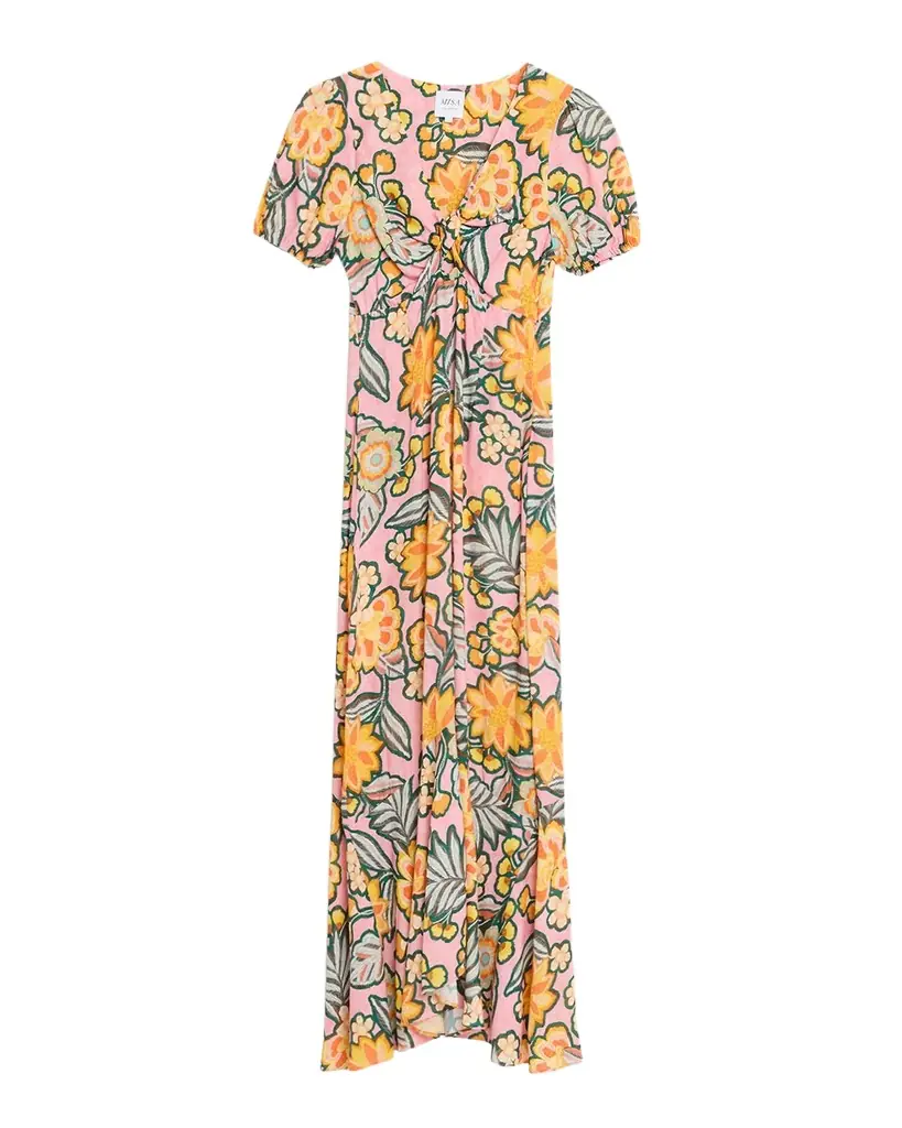 MISA Los Angeles Amara Desert Floral Midi Dress