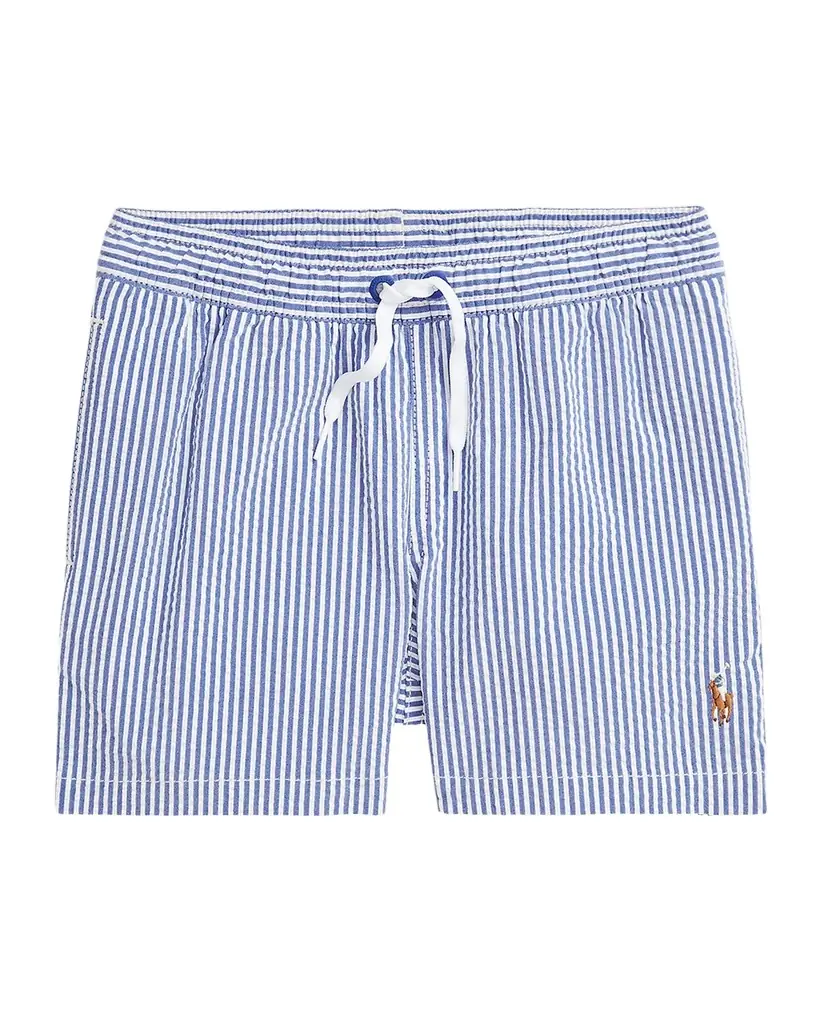 Polo Ralph Lauren Little Boy 's & Boy 's Traveler Stretch Seersucker Swim Trunk
