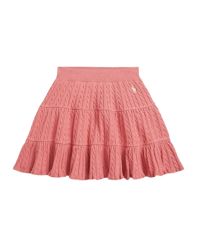 Polo Ralph Lauren Little Girl 's & Girl 's Mini-Cable Tiered Cotton Skirt