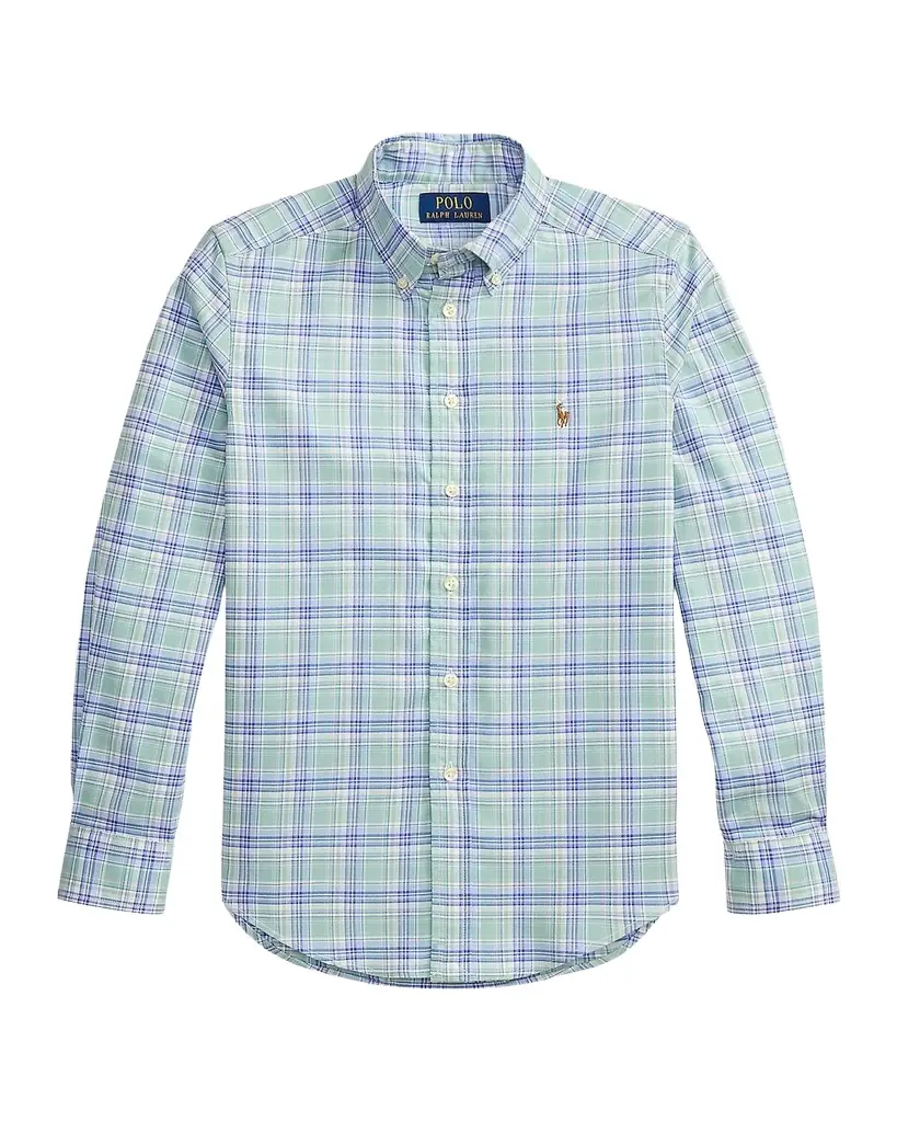 Polo Ralph Lauren Little Boy 's & Boy 's Plaid Performance Oxford Shirt