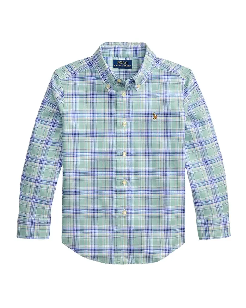 Polo Ralph Lauren Little Boy 's & Boy 's Plaid Performance Oxford Shirt