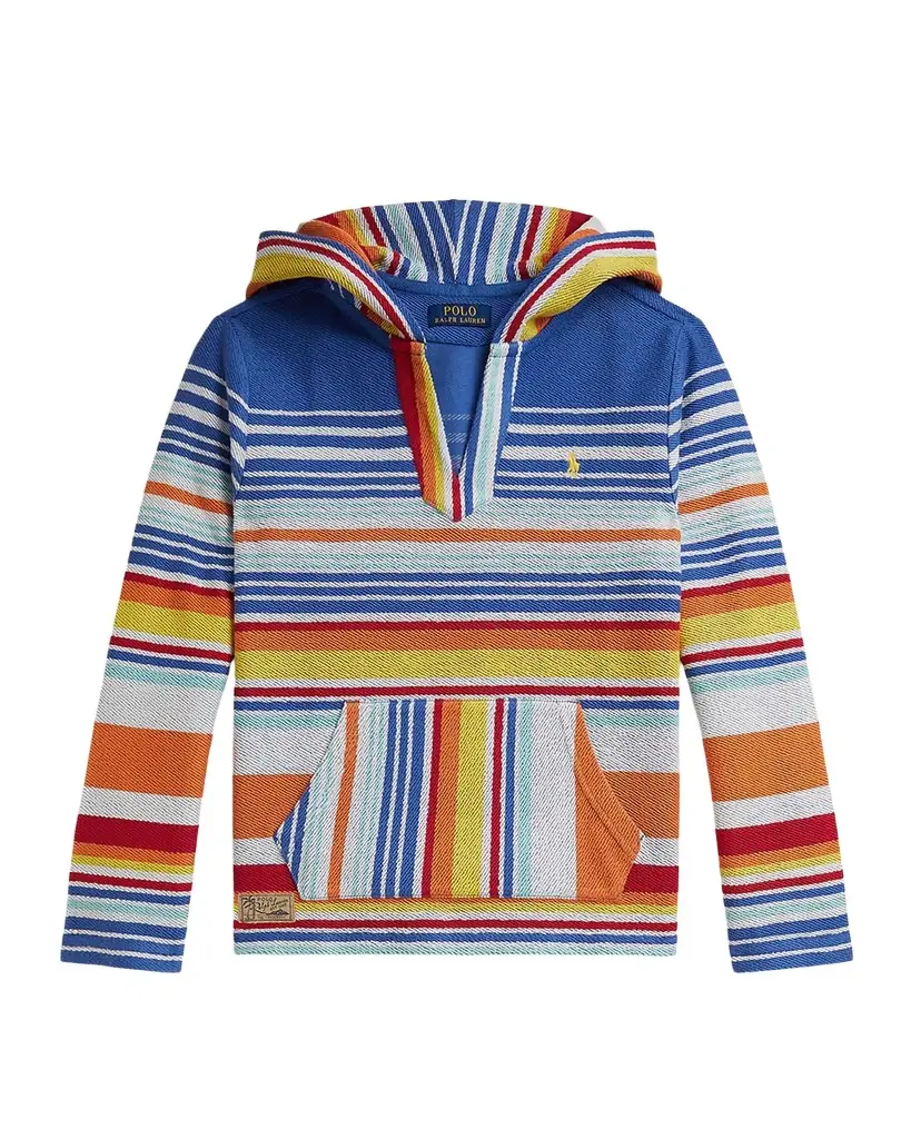 Polo Ralph Lauren Little Boy 's & Boy 's Striped Cotton Terry Hoodie