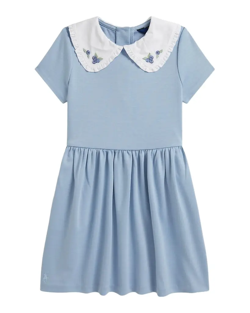 Polo Ralph Lauren Little Girl 's & Girl 's Blueberry-Collar Stretch Ponte Dress
