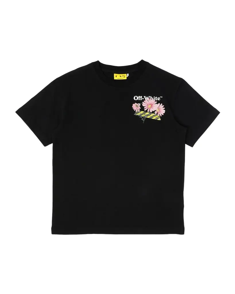 Off-White Girl 's Daisy Tape Tee, Size 4-12