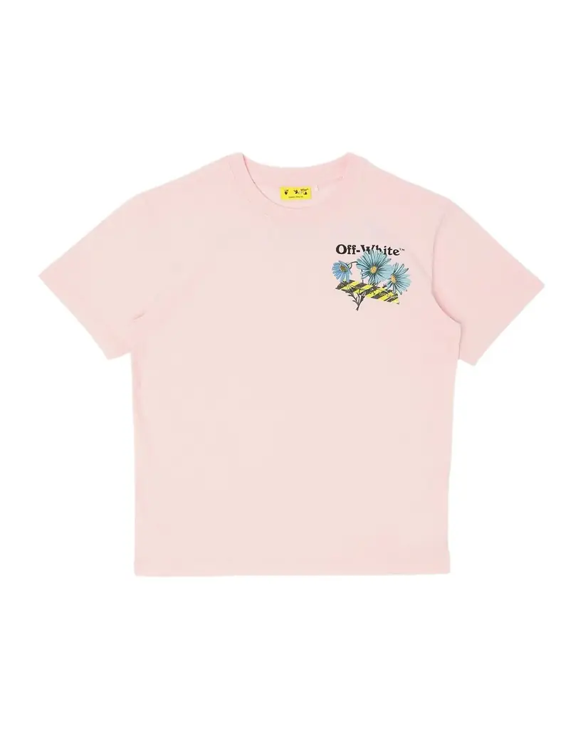 Off-White Girl 's Daisy Tape Tee, Size