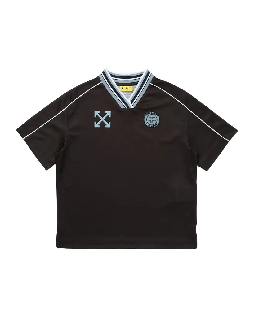 Off-White Boy 's Soccer Track Tee, Size 4-12