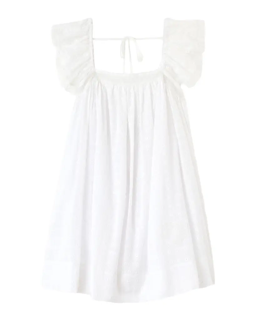 Ganni Broderie Anglaise Mini Dress