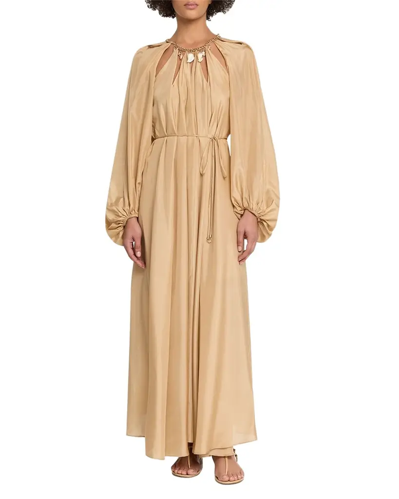 Zimmermann Mahon Silk Chain Maxi Dress