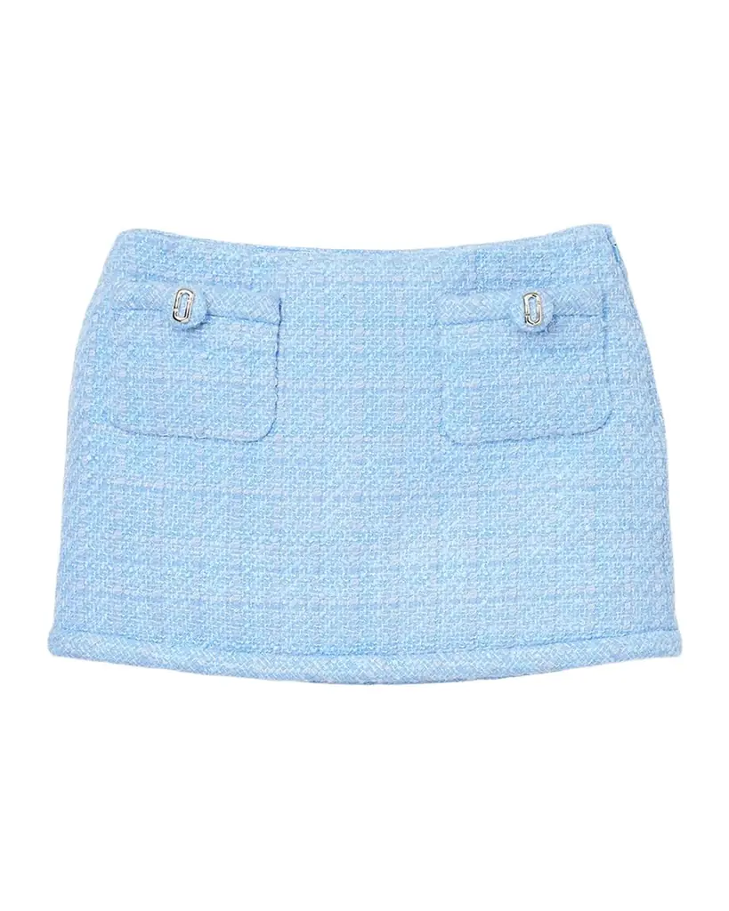 Marc Jacobs Pop J Marc Metallic Tweed Mini Skirt