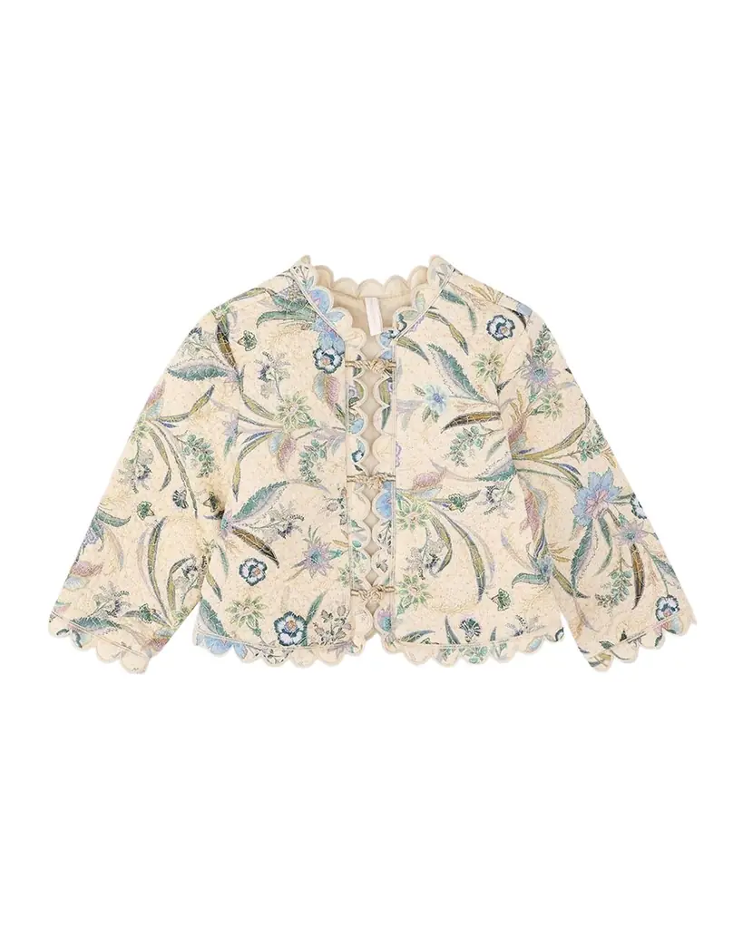 Zimmermann Girl 's Indra Floral Quilted Jacket, Size 1-