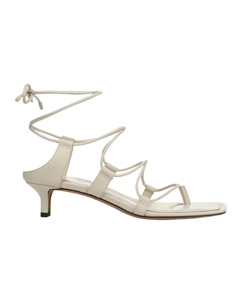 Vince 40mm Paulette Leather Thong Sandals