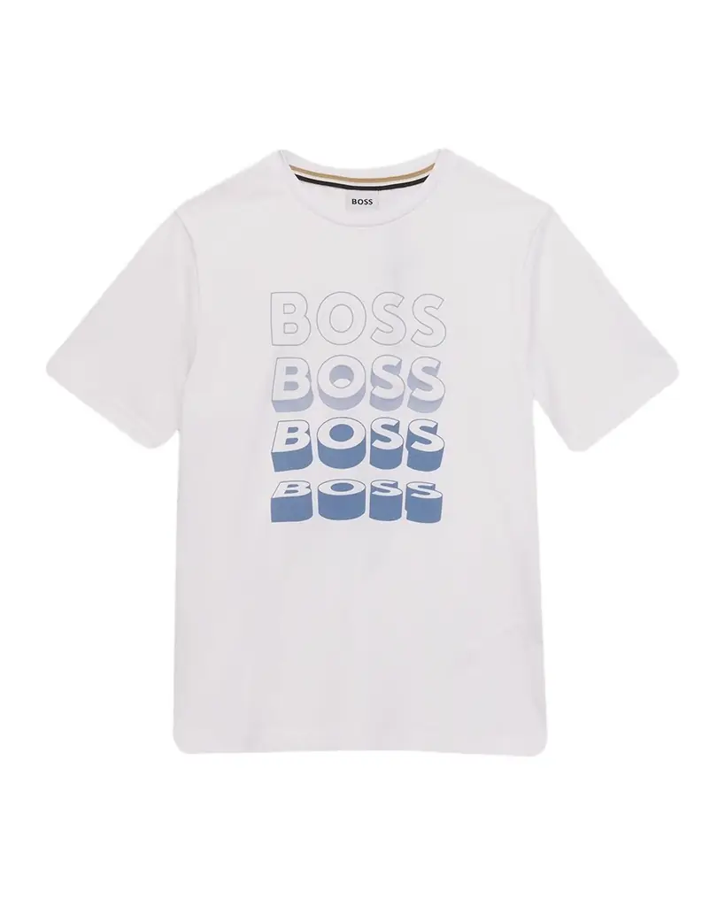 BOSS Boy 's Logo Cotton Jersey T-Shirt, Size 8-