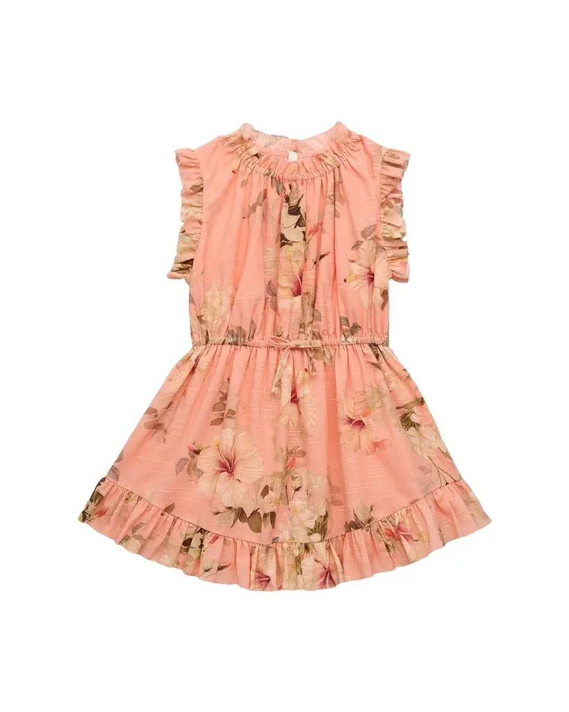 Zimmermann Girl's Mahon Hibiscus-Printed Flip Dress, Size 1-12