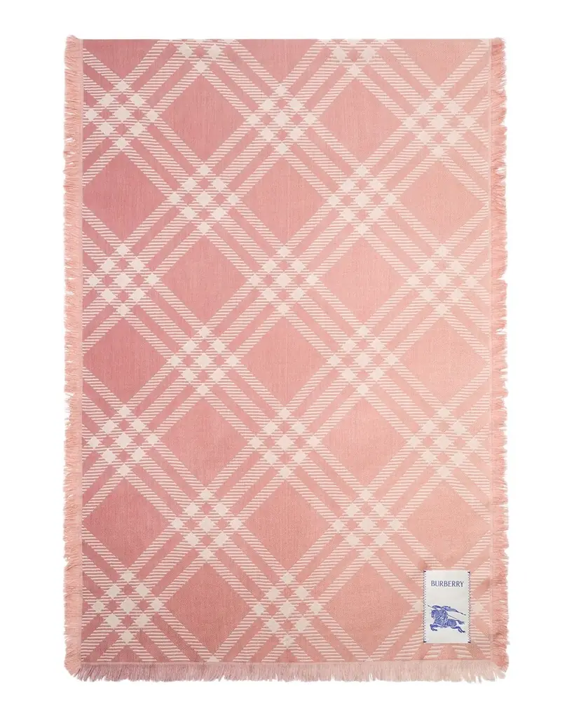 Burberry Gradient Check Wool Silk Scarf