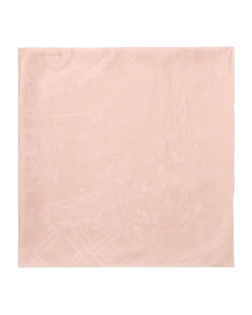 Burberry Floral EKD Crest Silk Scarf