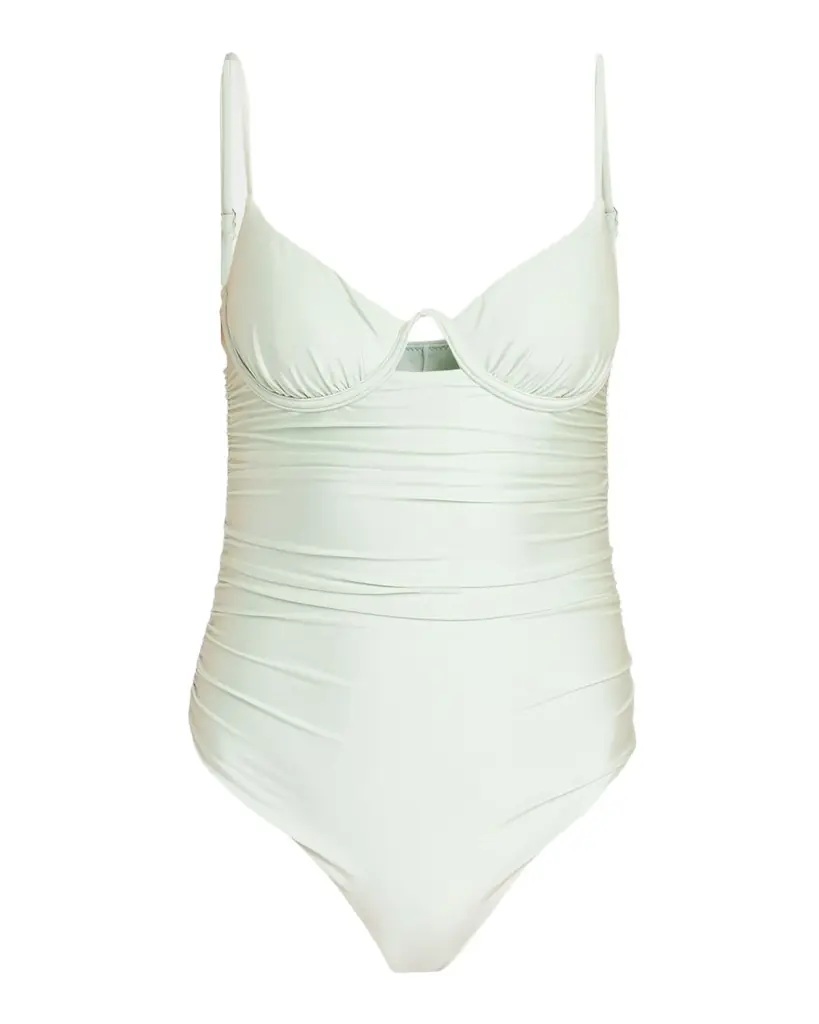 SIMKHAI Laine Ruched One-Piece Swimsuit