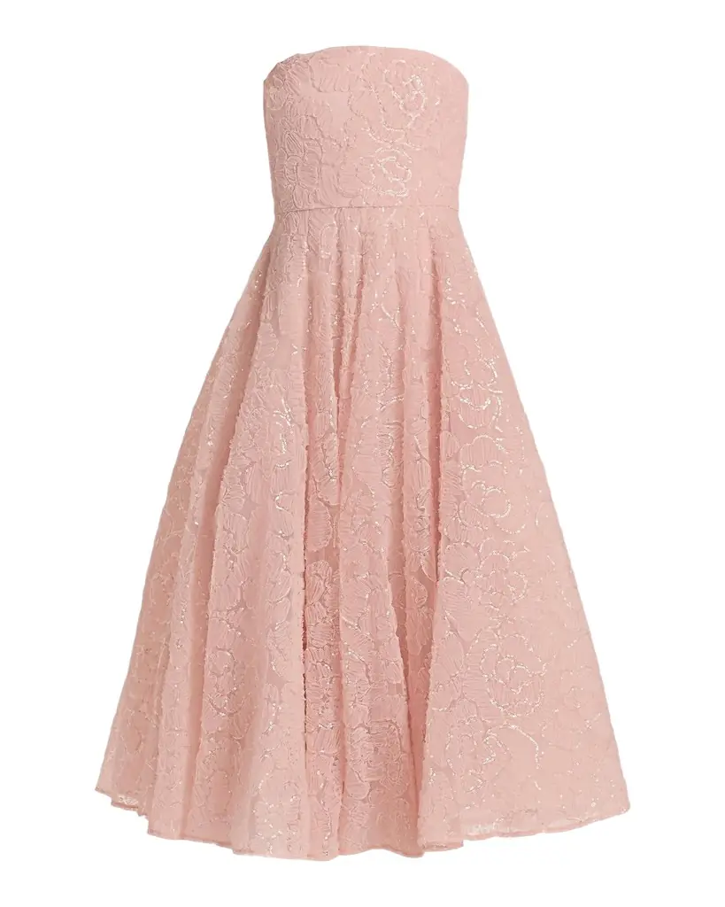 Theia Selina Strapless Cocktail Dress