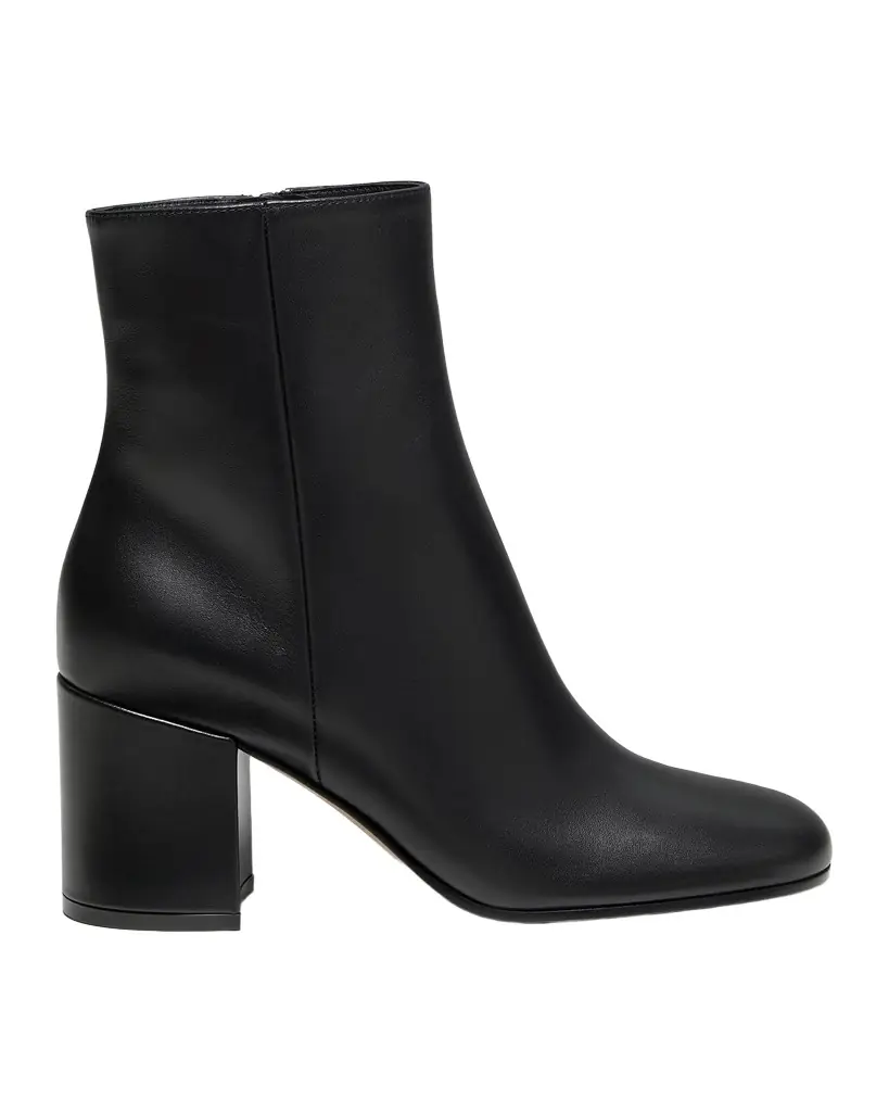 Gianvito Rossi 70mm Joelle Leather Booties