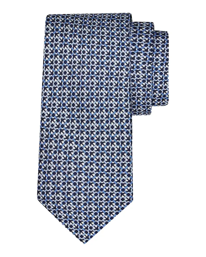 Ferragamo Anteo Gancio Woven Silk Tie