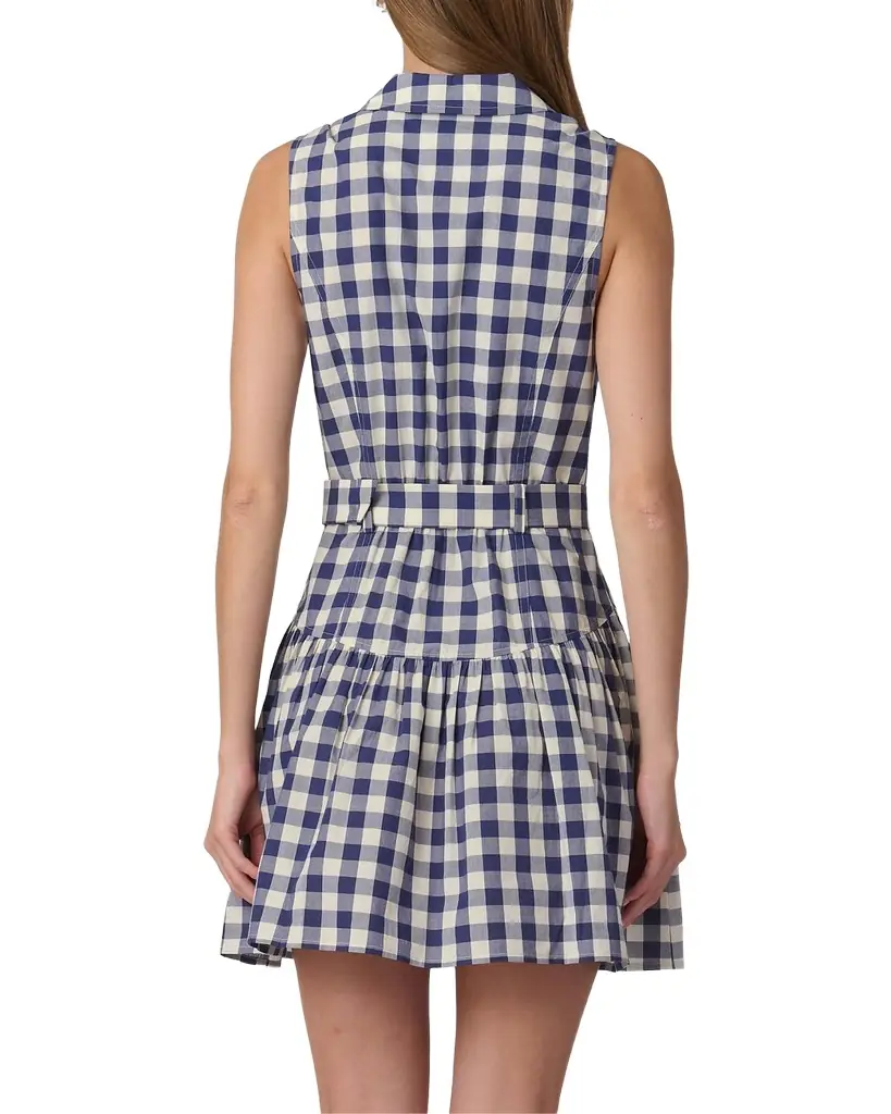 Shoshanna Natalila Gingham Mini Shirtdress