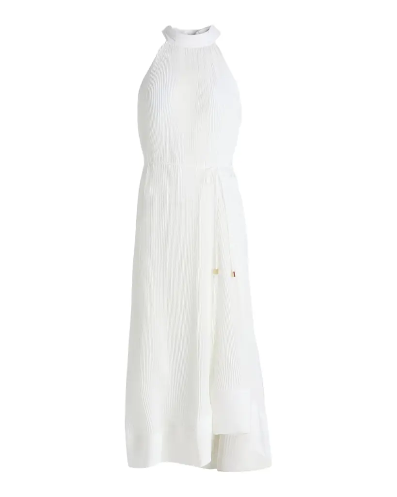 Milly Nalani Pleated Midi-Dress