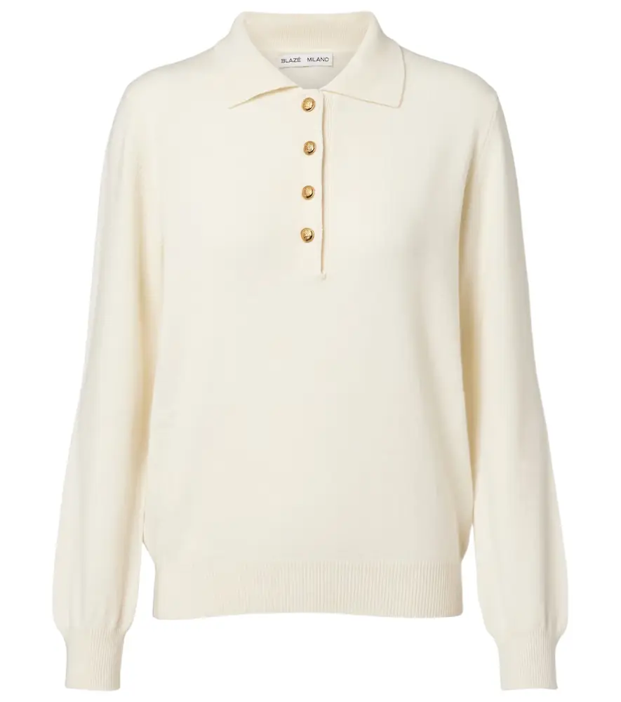 Blaze Milano Blazé Milano Highland wool and cashmere polo sweater