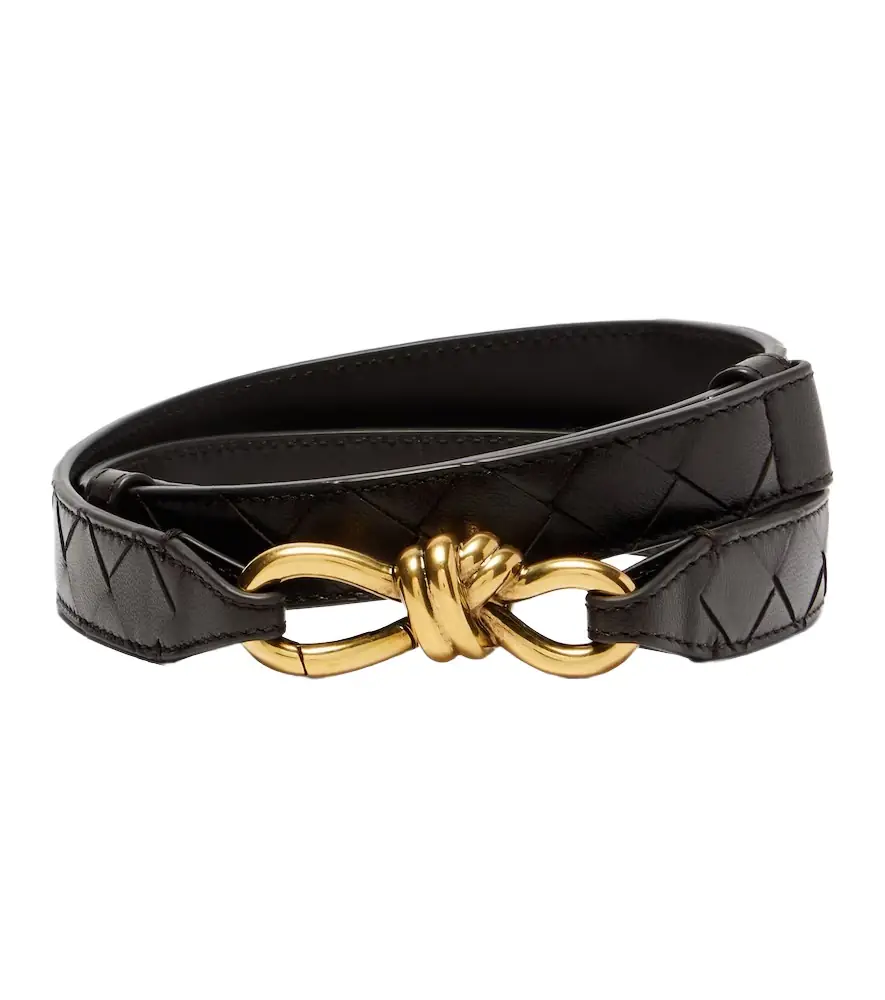 Bottega Veneta Knot Intrecciato leather belt