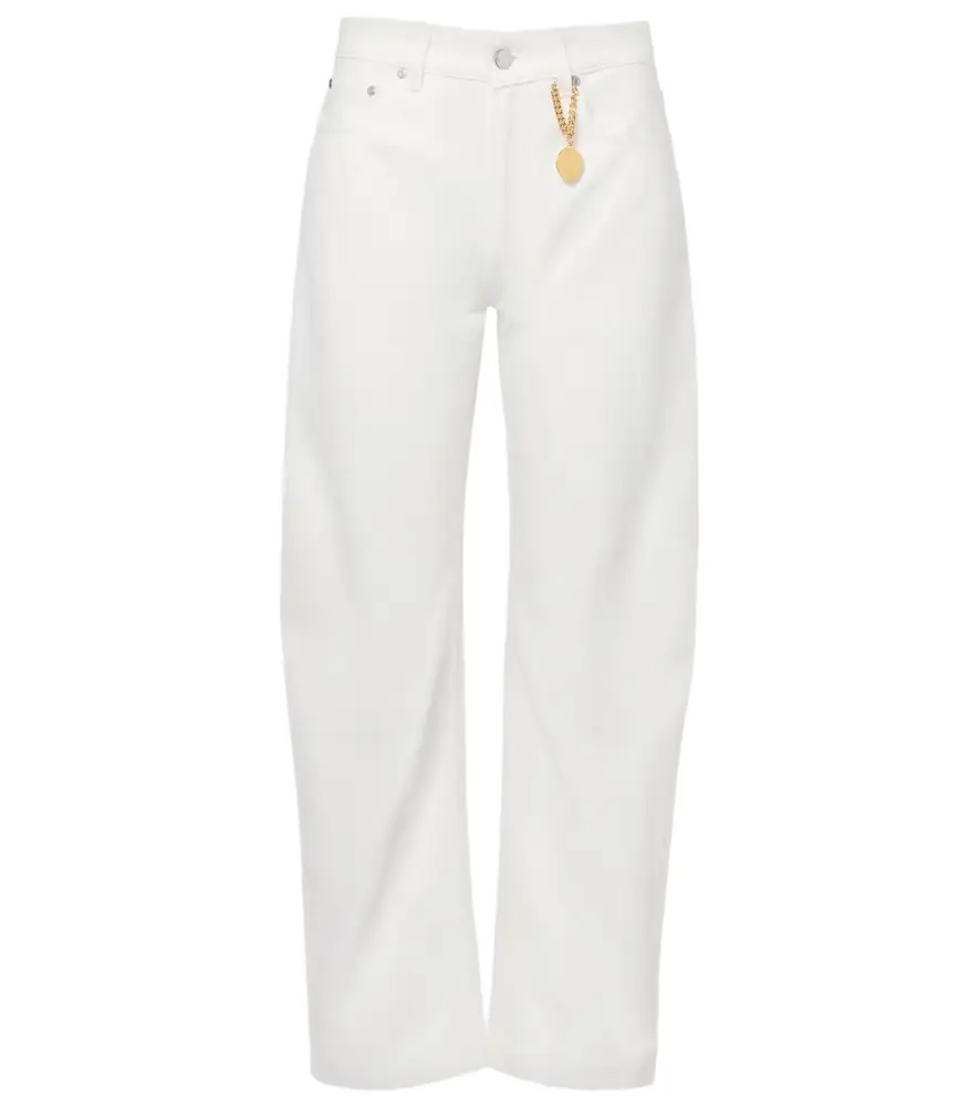 Stella McCartney Embellished barrel-leg jeans