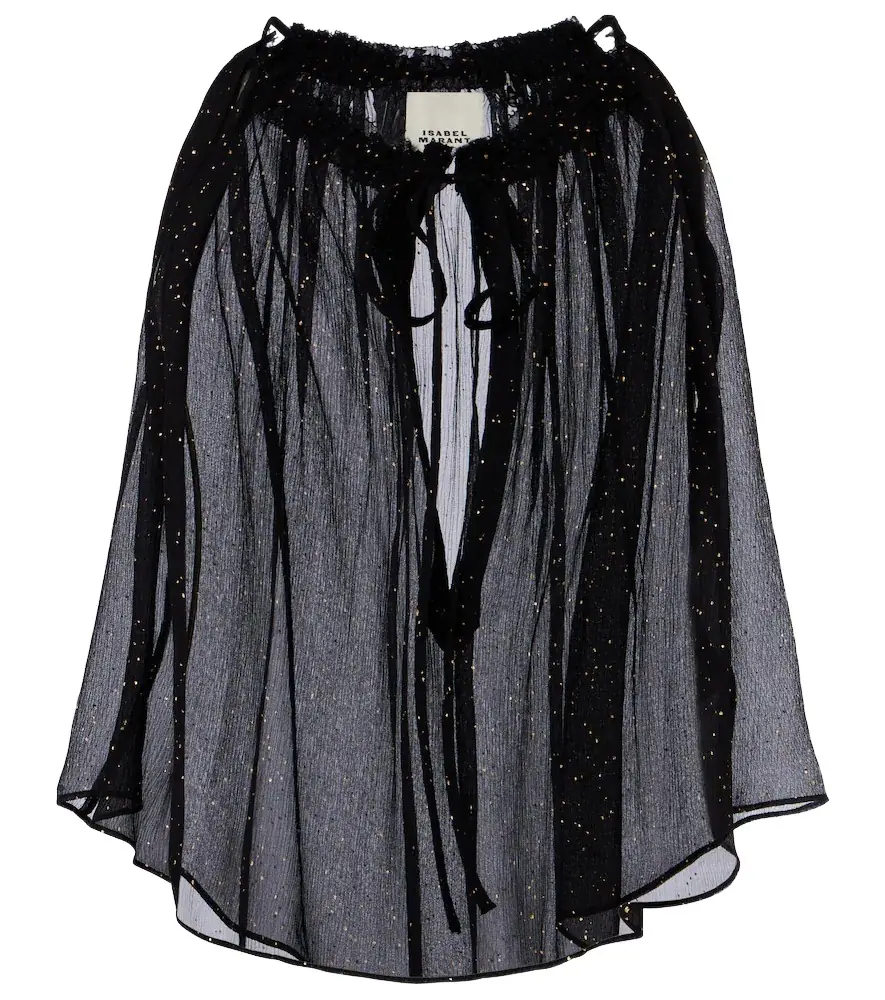 Isabel Marant Marilou silk georgette top