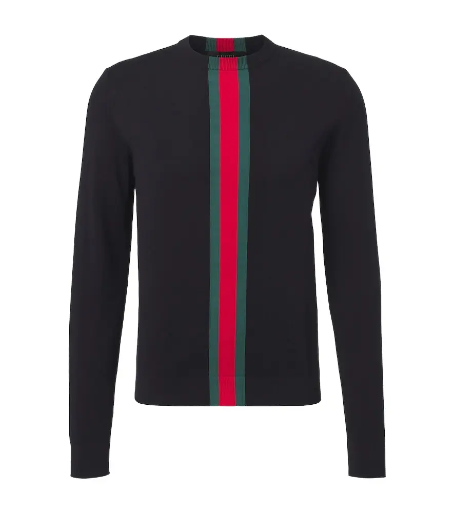 Gucci Web Stripe cotton sweater