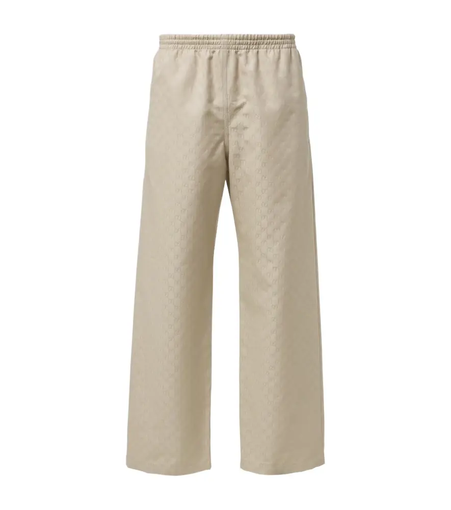 Gucci GG cotton canvas straight pants