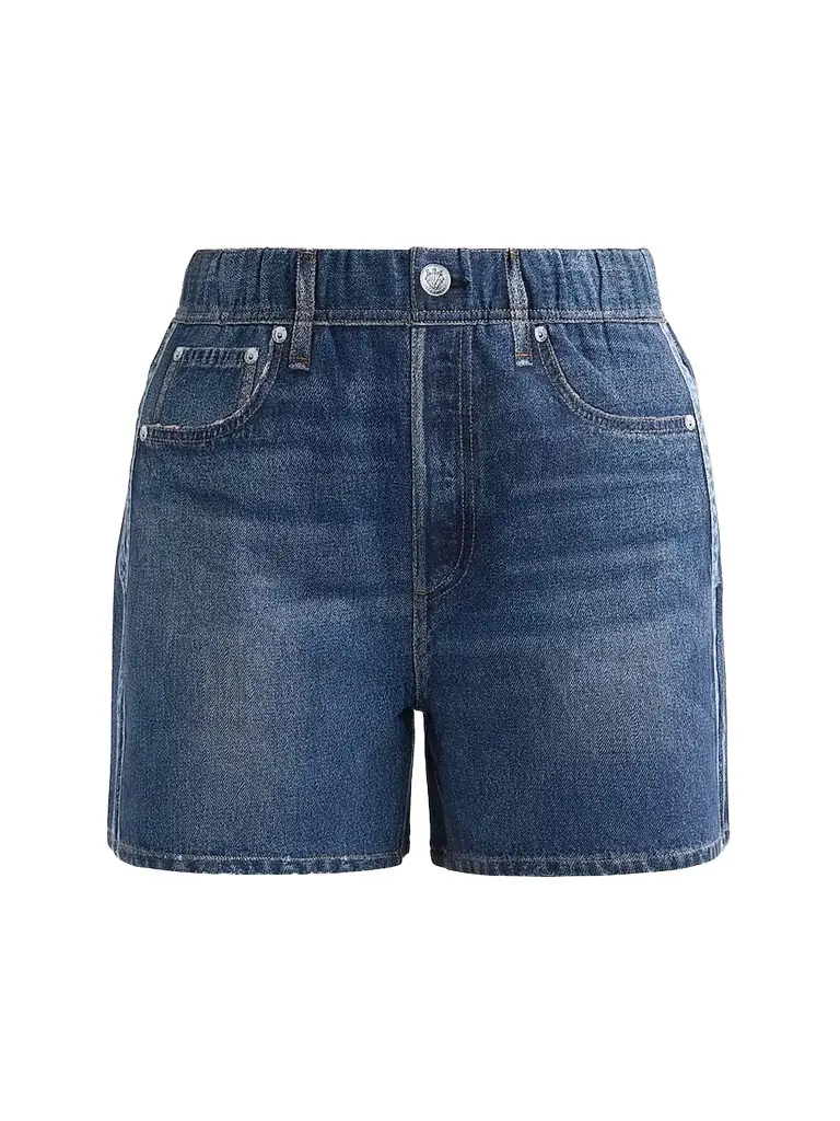 rag & bone Women's rb Miramar Denim Shorts - Carnation Stripe