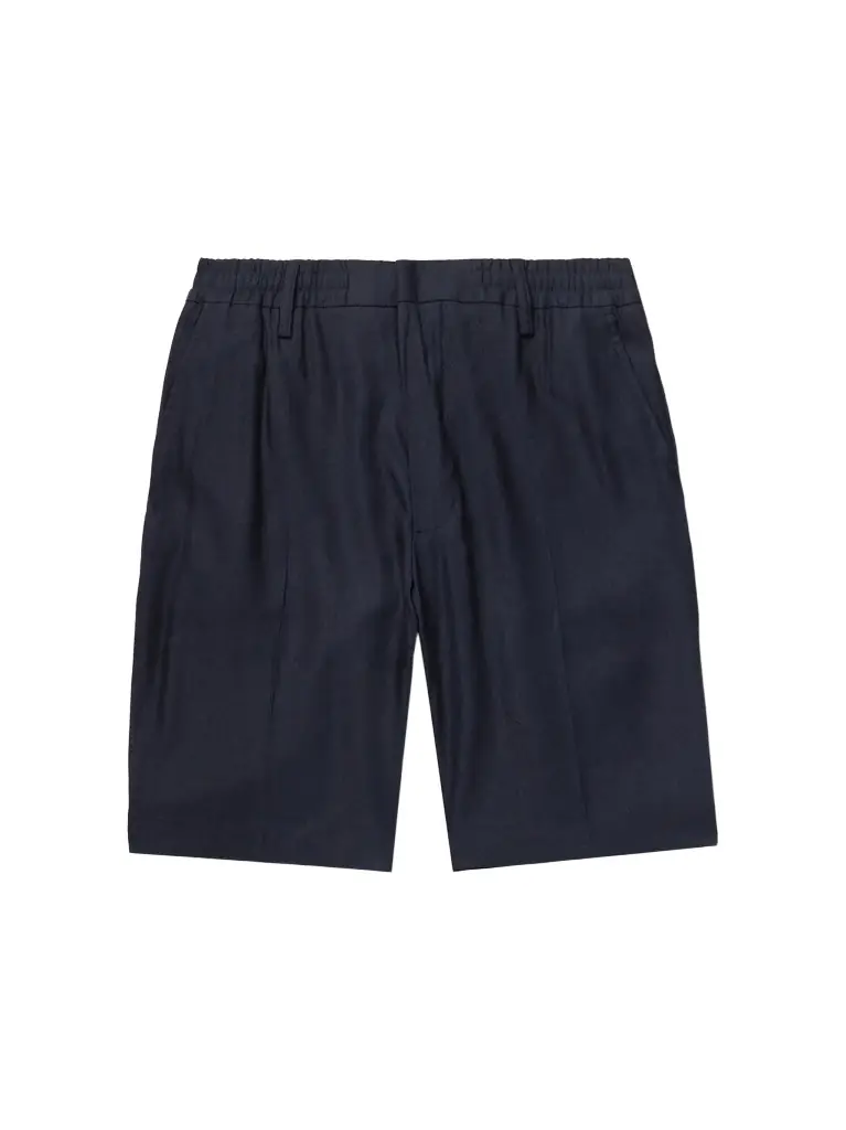 NN07 Billie 1808 Straight-Leg LENZING™ ECOVERO™ and Linen-Blend Shorts