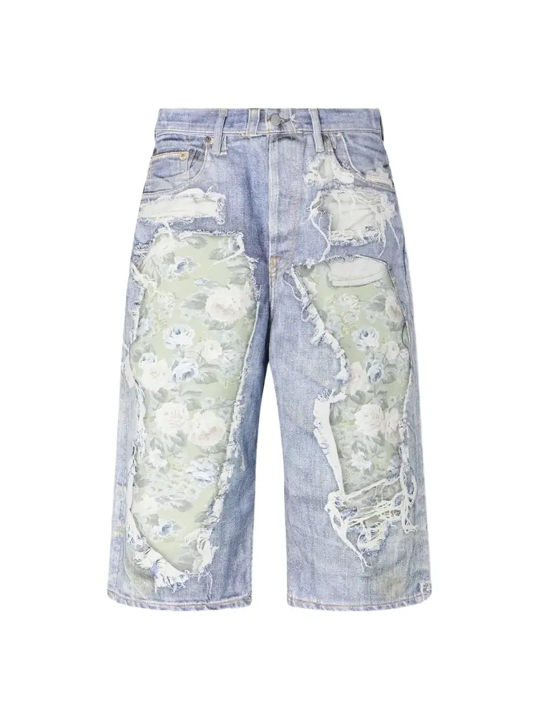 Acne Studios Judda Rose Printed Cotton Shorts - Men