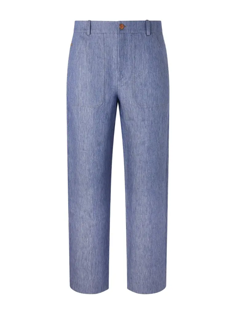 God's True Cashmere Wide-Leg Linen Trousers - Men