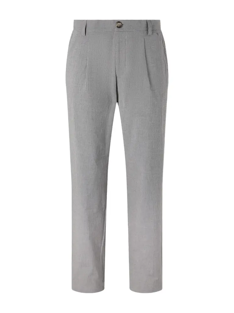 Oliver Spencer Morton Straight-Leg Pleated Checked Cotton-Blend Suit Trousers - Men