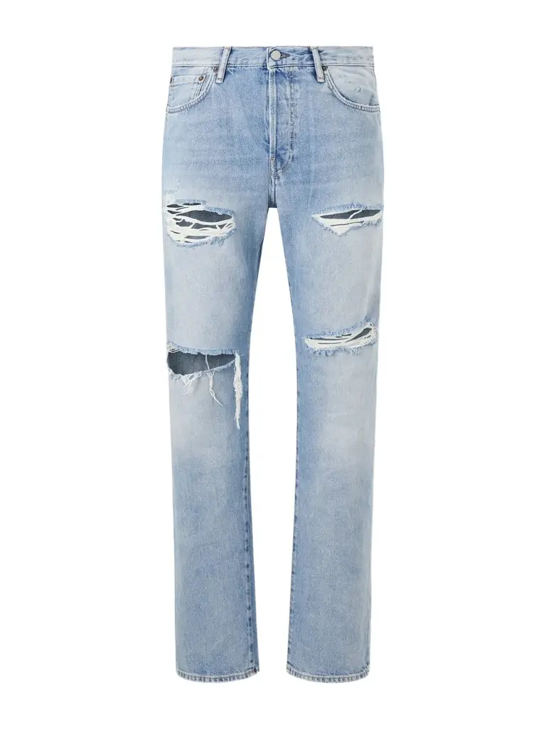 Acne Studios Ripped Straight-Leg Cotton Jeans - Men