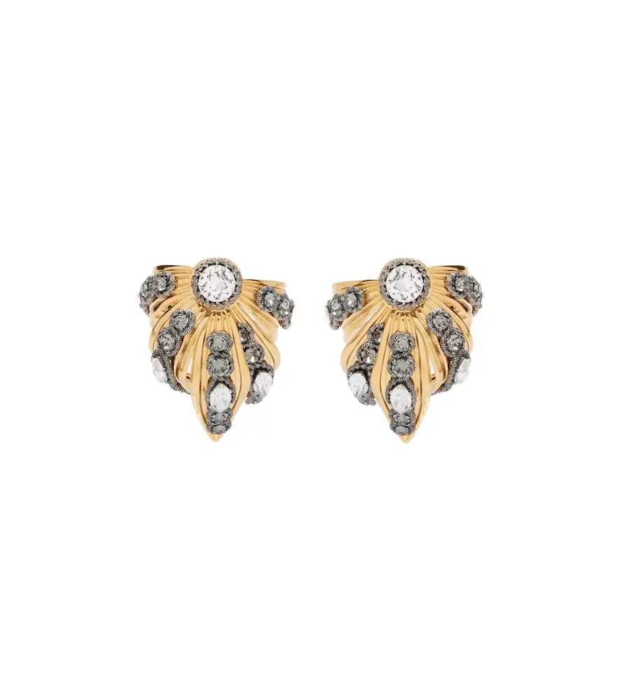 Balenciaga Bloom embellished earrings