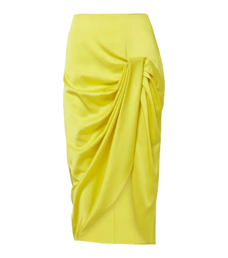 Stella McCartney Draped satin pencil skirt