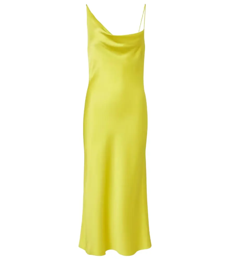 Stella McCartney Draped satin slip dress