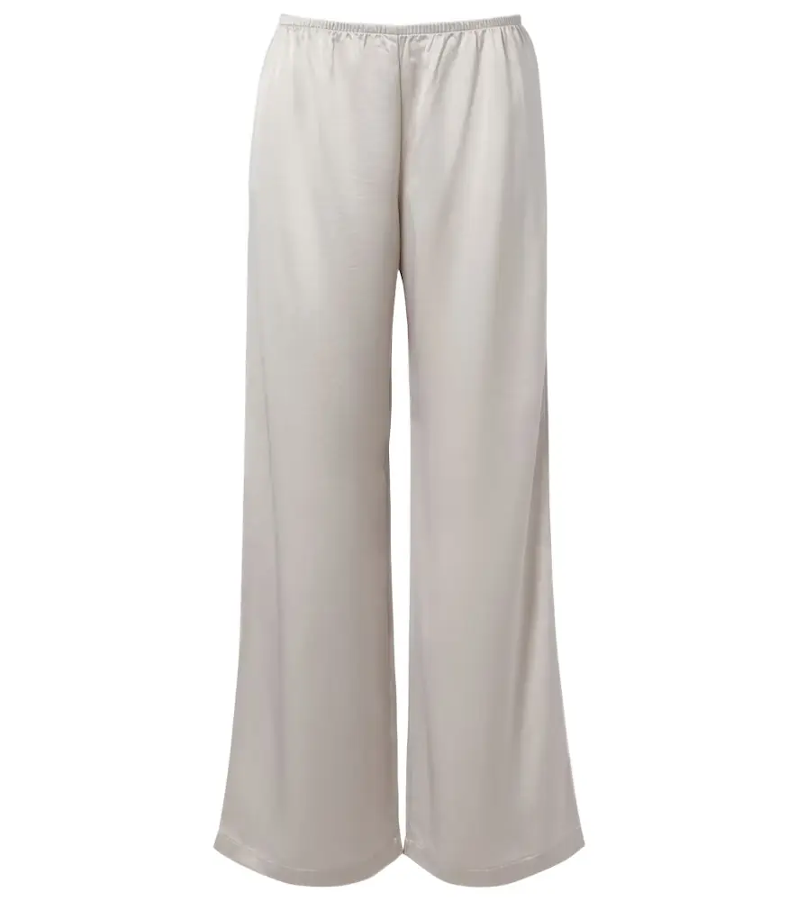 Leset Barb satin wide-leg pants