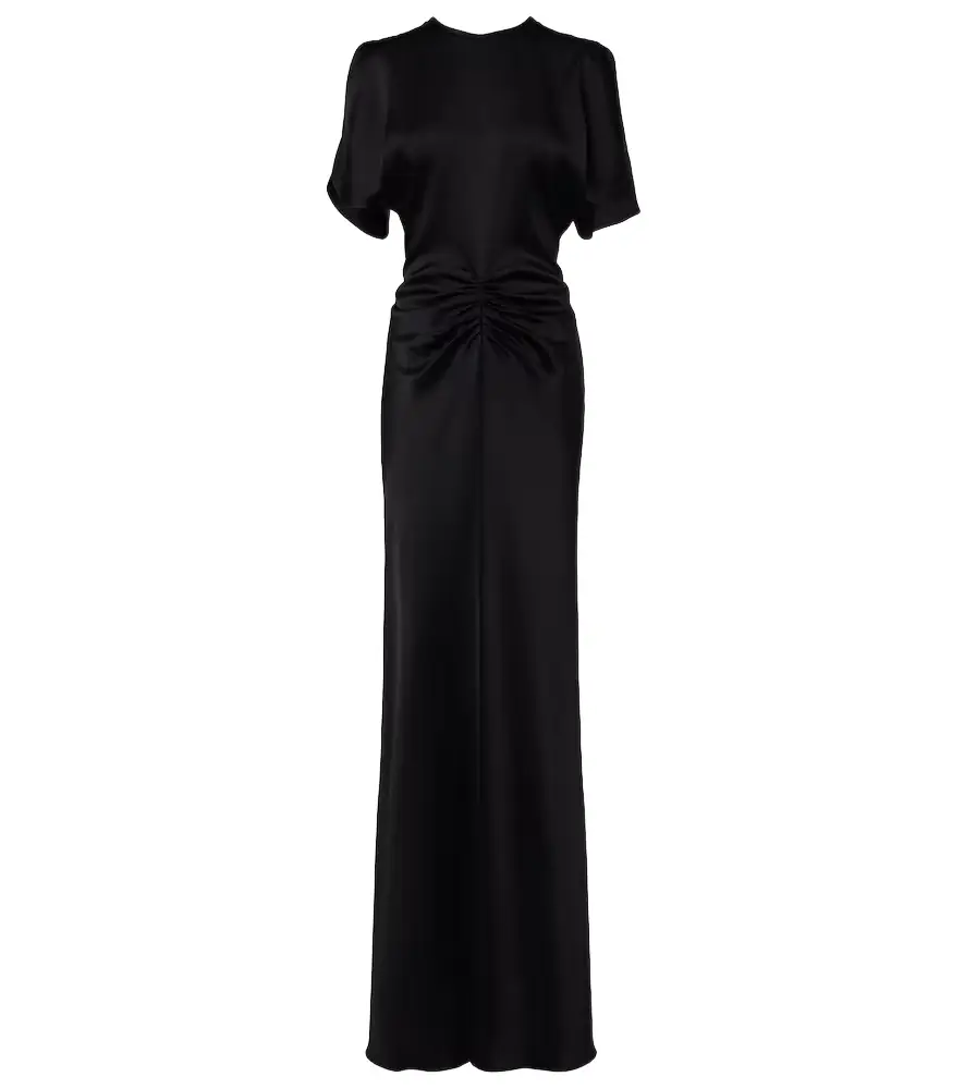 Victoria Beckham Isabella gathered satin gown