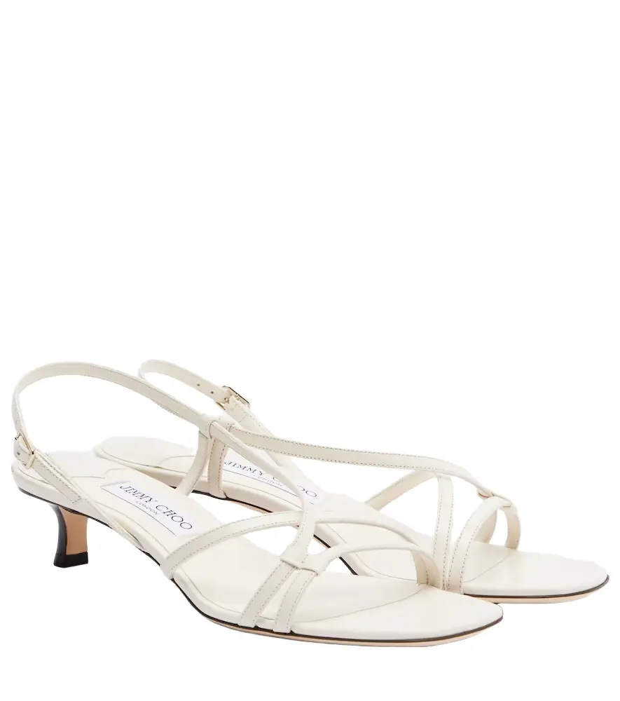Jimmy Choo Farris leather slingback sandals